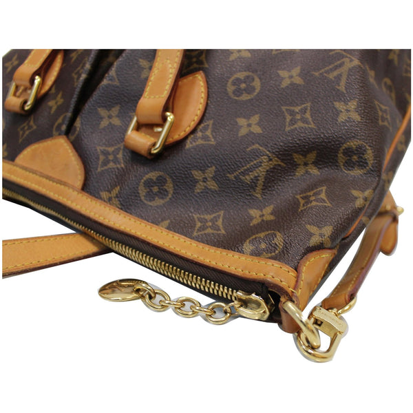 Louis Vuitton Palermo PM Monogram Canvas Bag zip vew