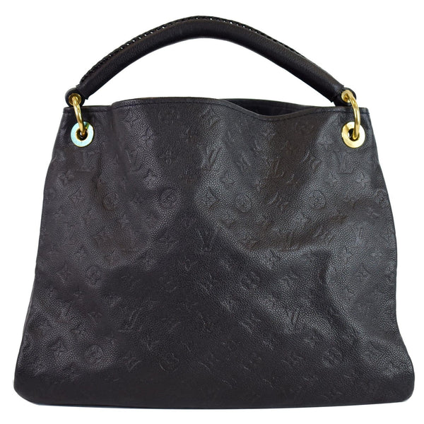 LOUIS VUITTON Artsy MM Empreinte Leather Shoulder Bag Navy