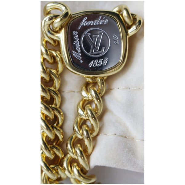 Louis Vuitton LV ID Chain Necklace Gold Italy