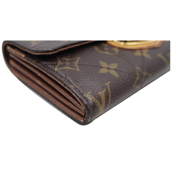 LOUIS VUITTON Sarah Etoile Monogram Canvas Wallet Brown
