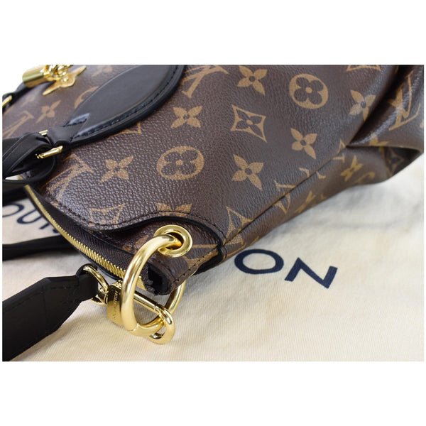 LOUIS VUITTON Flower Zipped PM Monogram Canvas Tote Bag Brown