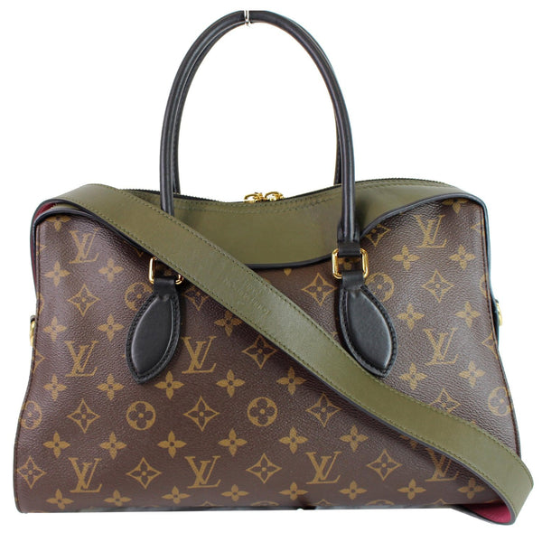 Louis Vuitton Tuileries Monogram Canvas Tote Shoulder - shoulder strap green