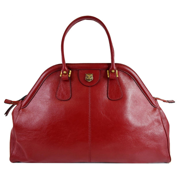 GUCCI Large Re(Belle) Calfskin Top Handle Bag Red 515937