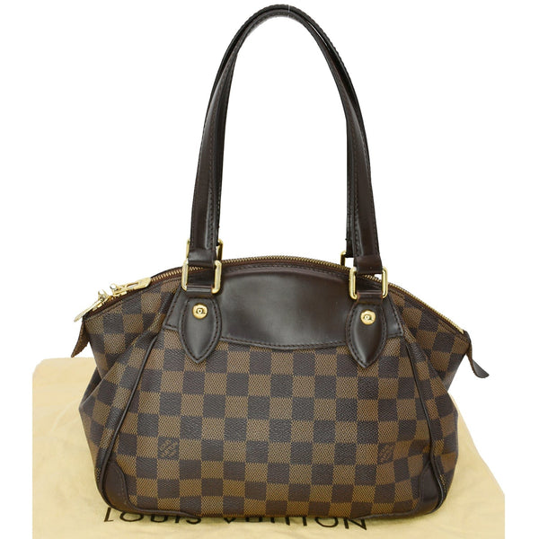 Louis Vuitton Verona PM Damier Ebene Satchel Bag Brown