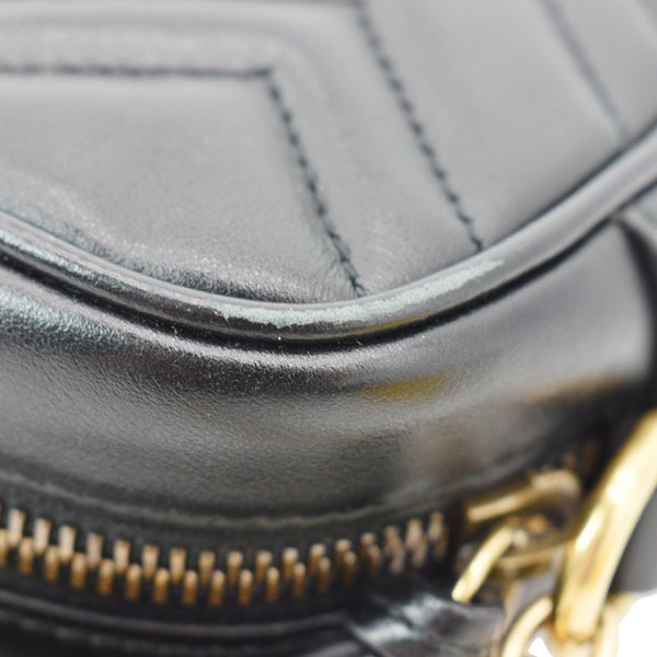 GUCCI GG Marmont Matelasse Mini Leather Crossbody Bag