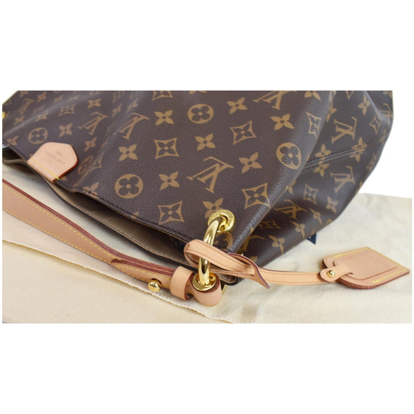LOUIS VUITTON Graceful MM Monogram Canvas Shoulder Bag Brown