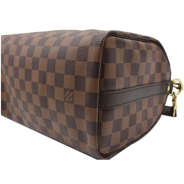 LOUIS VUITTON Speedy 25 Bandoulière Damier Ebene Satchel Bag Brown