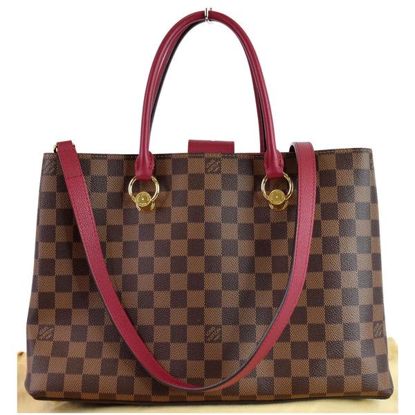 LOUIS VUITTON LV Riverside Damier Ebene Shoulder Bag Red