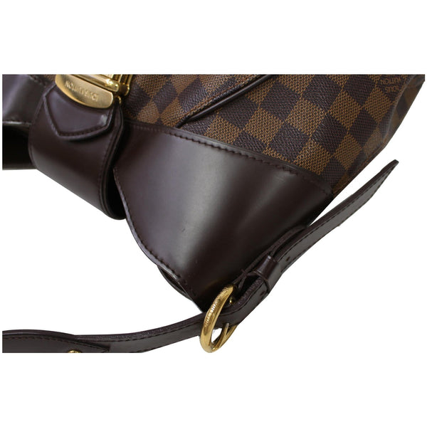 LOUIS VUITTON Sistina MM Damier Ebene Shoulder Bag Brown