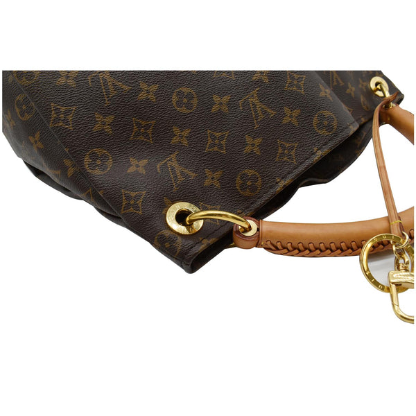 LOUIS VUITTON Artsy MM Monogram Canvas Hobo Bag Brown