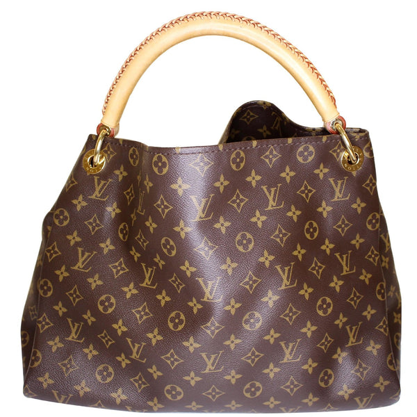 LOUIS VUITTON Artsy MM Monogram Canvas Shoulder Bag Brown