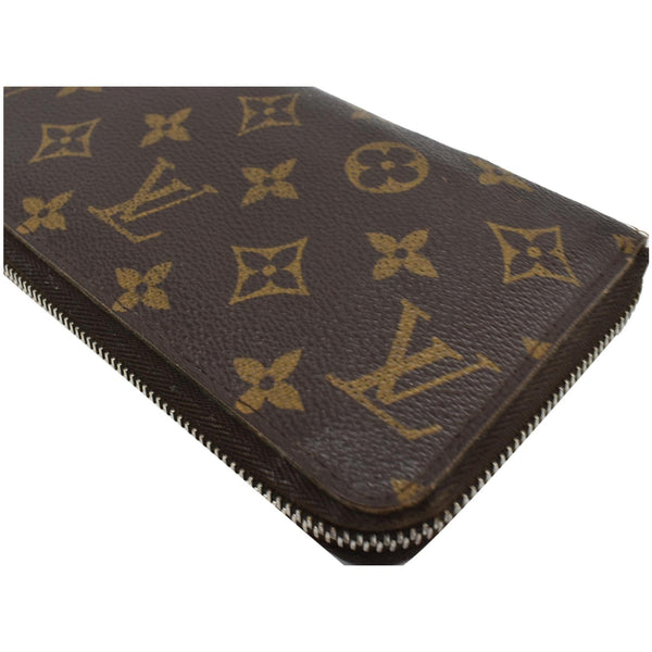 LOUIS VUITTON Zippy Organizer Monogram Canvas Wallet Brown