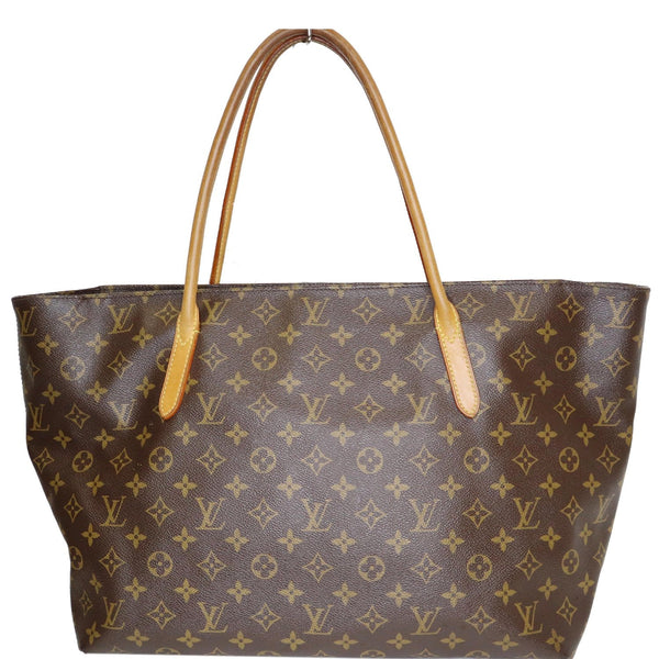 Eleganrt exterior lv Monogram Canvas Raspail MM Bag Brown