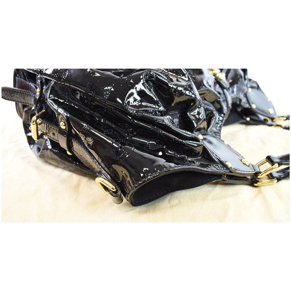 LOUIS VUITTON Mahina XL Patent Leather Shoulder Bag Black