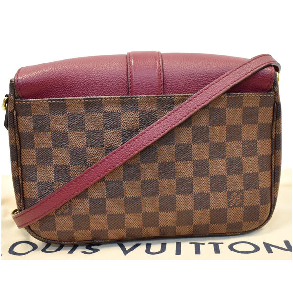 LOUIS VUITTON Clapton Damier Ebene Crossbody Bag Raisin