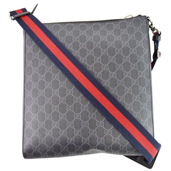GUCCI GG Supreme Square Messenger Bag Black 474137