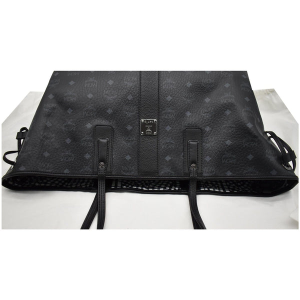 MCM Large Liz Visetos Reversible Shopper Tote Bag Black