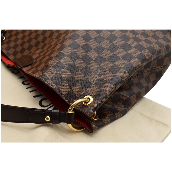 LOUIS VUITTON Graceful MM Damier Ebene Shoulder Bag Brown