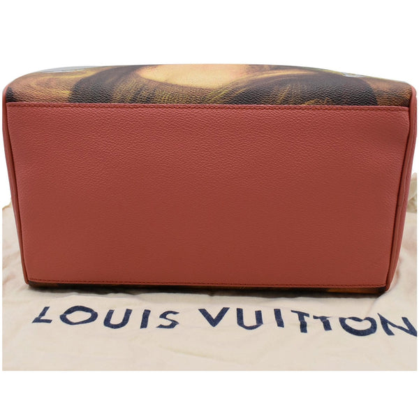 LOUIS VUITTON Jeff Koons DaVinci Speedy 30 Coated Canvas Satchel Bag Multicolor