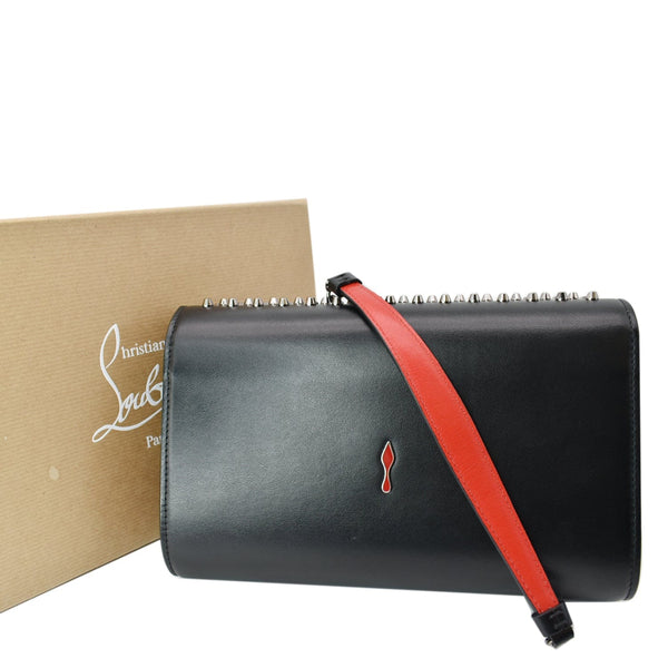 Christian Louboutin Paloma Studded Leather Chain Clutch Bag