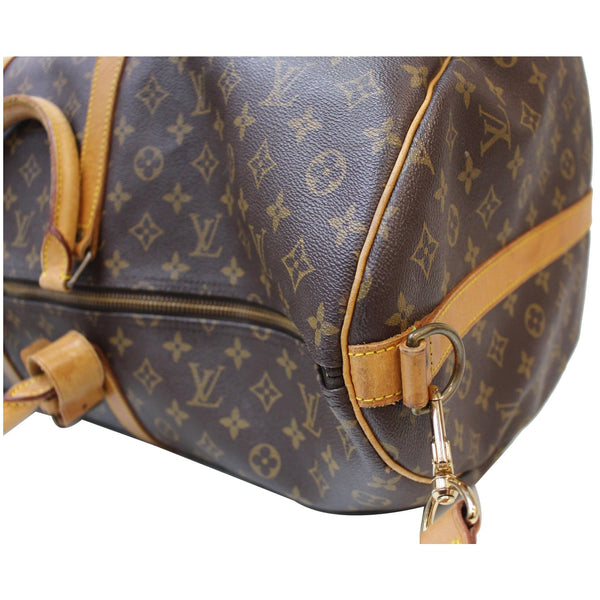 Louis Vuitton Keepall 60 Bandouliere Travel Bag gold zip