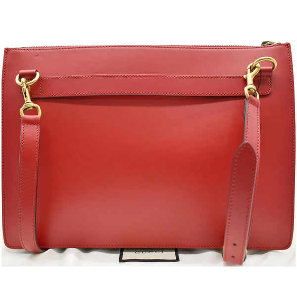 Gucci Diamond GG Calfskin Leather Messenger Bag Red 429004