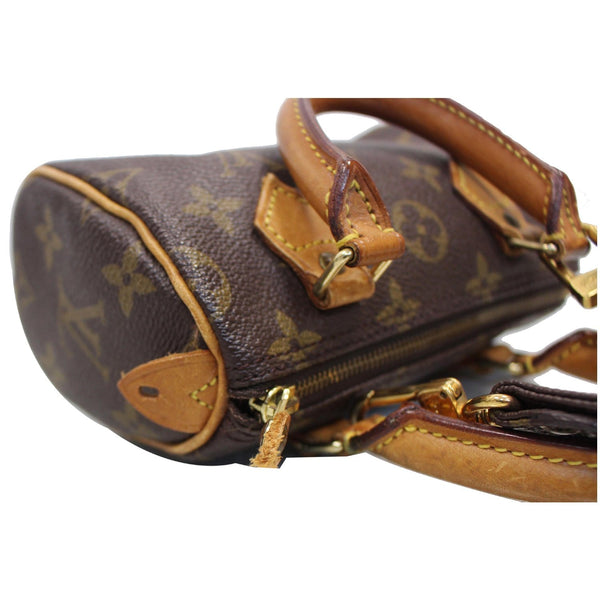 LV Mini Speedy Monogram Canvas Zip Closure Bag