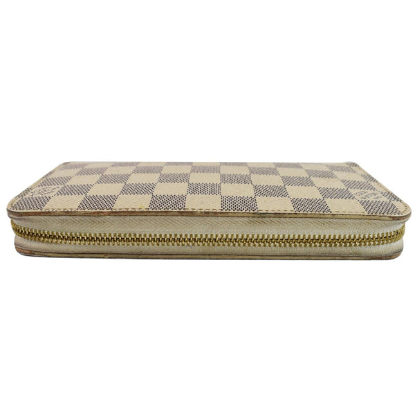 Louis Vuitton Damier Azur Zippy Long Wallet White - zip closure