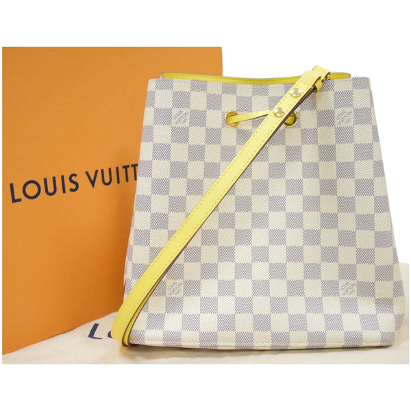 LOUIS VUITTON Neonoe MM Damier Azur Shoulder Bag Pineapple