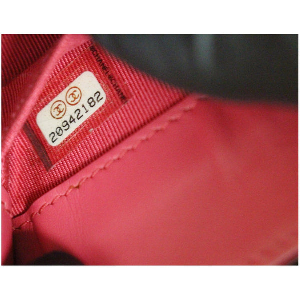 Chanel O-Phone Holder Patent Leather Crossbody Bag code tag