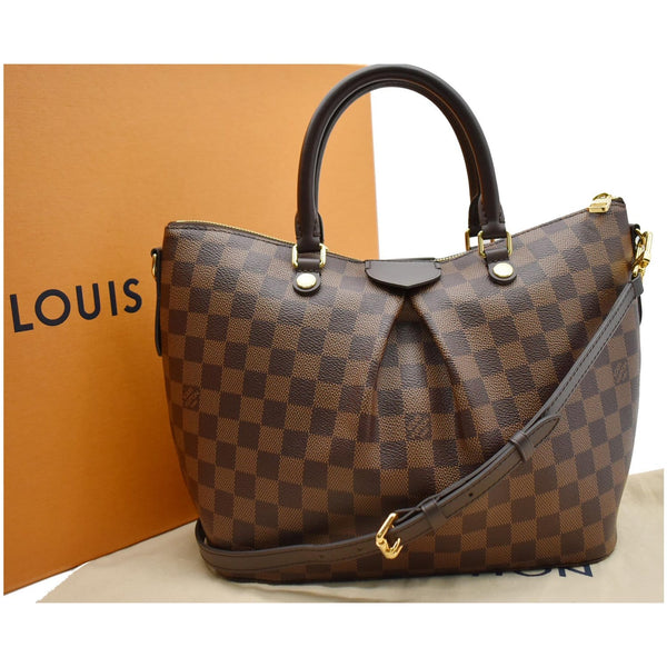 LOUIS VUITTON Siena PM Damier Ebene Shoulder Bag Brown