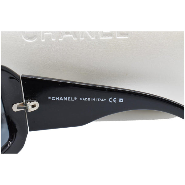 CHANEL Mother of Pearl 5076H Black Sunglasses Gray Lens