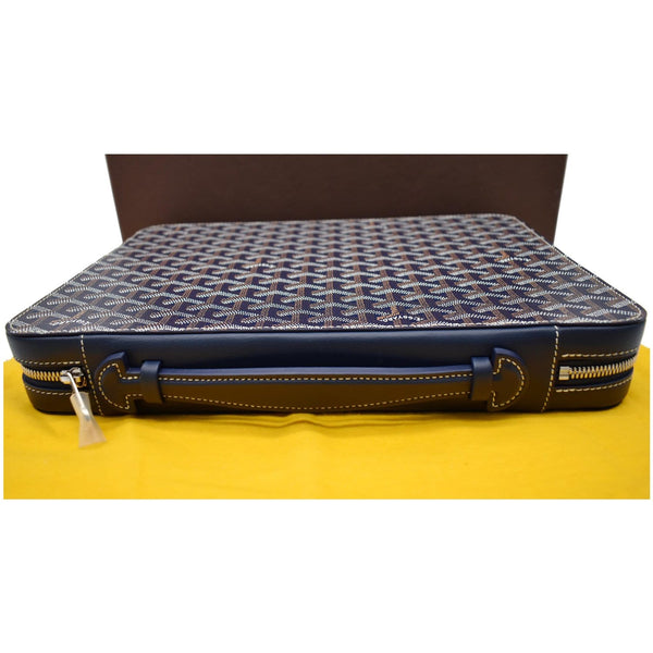 GOYARD Universal Companion Portfolio Goyardine Canvas Briefcase Bag Black