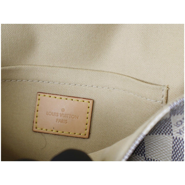 LOUIS VUITTON Favorite PM Damier Azur Crossbody Bag White