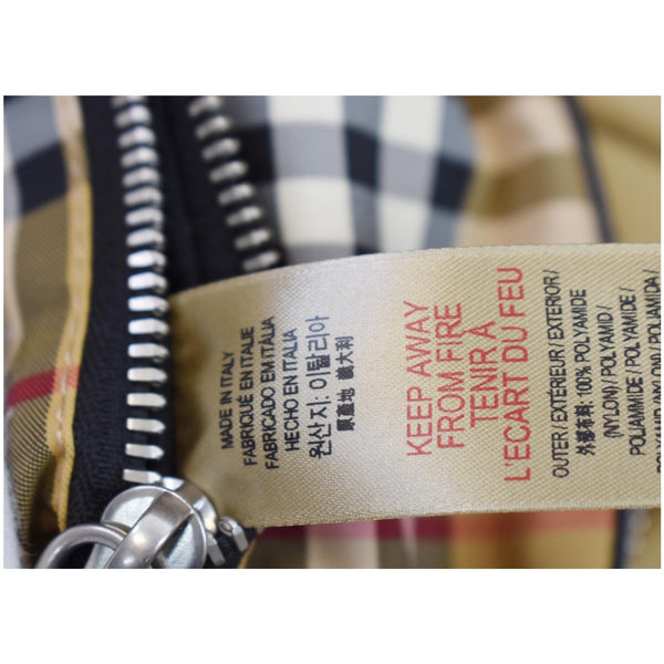 BURBERRY Vintage Check Canvas Medium Bum Bag Beige