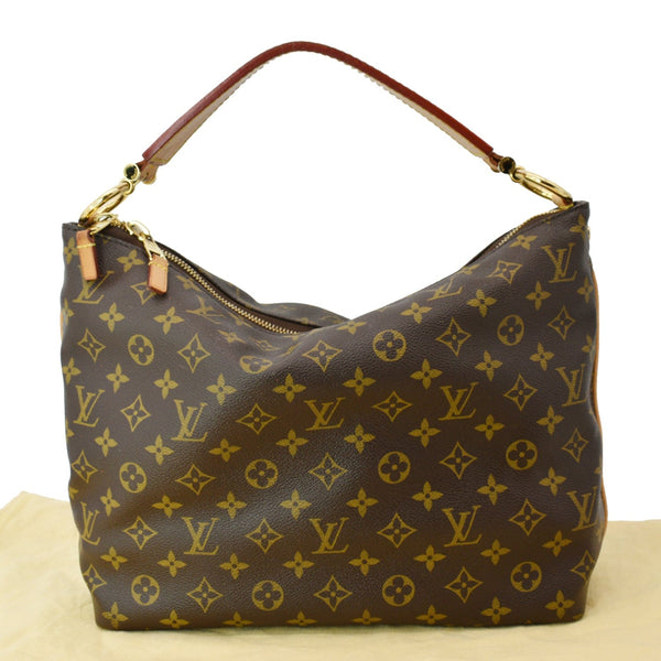 LOUIS VUITTON Sully PM Monogram Canvas Shoulder Bag Brown