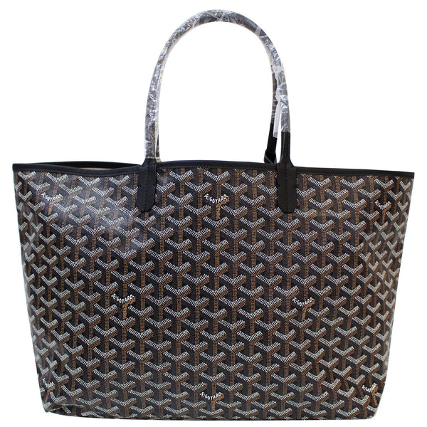 GOYARD Goyardine Saint Louis PM Tote Bag Black
