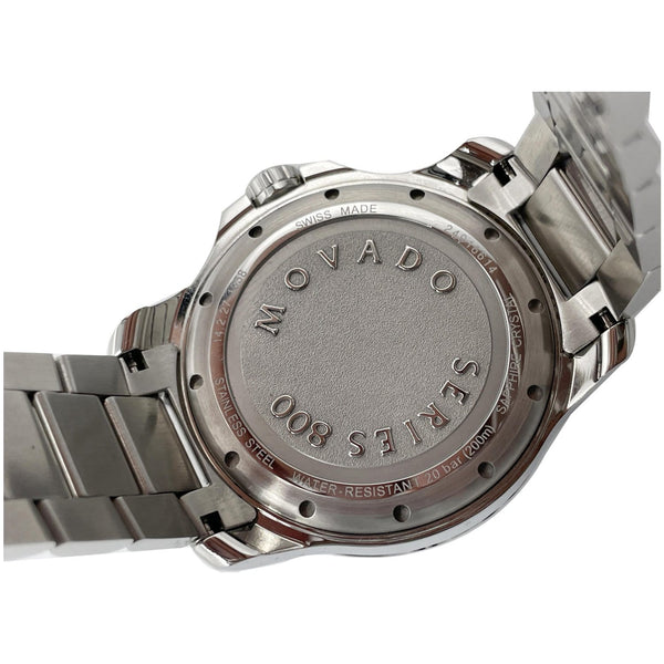 MOVADO Series 800 Swiss Quartz Stainless Steel Watch Green Dial 40MM