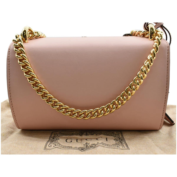 GUCCI Crystal Star Embroidered Padlock Small Shoulder Bag Pink 432182