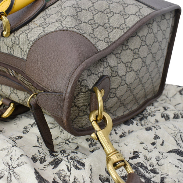 Gucci Neo Vintage Supreme Monogram Web Duffel Travel Bag