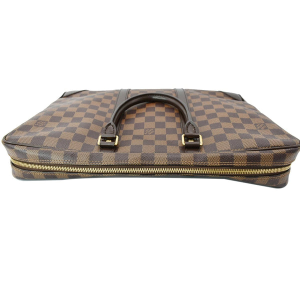 Louis Vuitton Porte Documents Voyage Briefcase Bag Brown