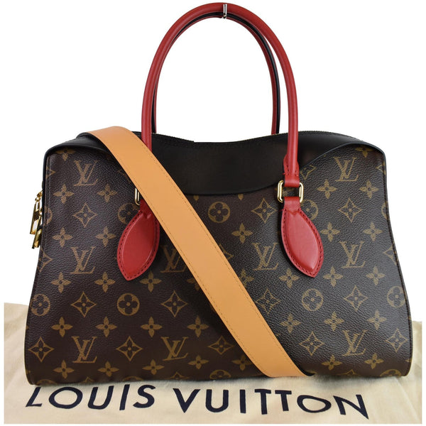 LOUIS VUITTON Tuileries Monogram Canvas Tote Shoulder Bag Brown