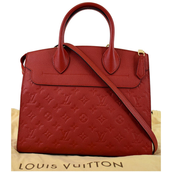 LOUIS VUITTON Pont Neuf Monogram Empreinte Leather Shoulder Bag Red