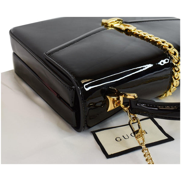 Gucci Sylvie 1969 Patent Leather Mini Handle Bag