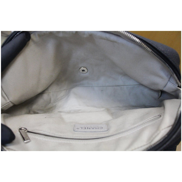 CHANEL Medium Flap Caviar Leather Shoulder Bag Black