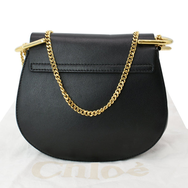 CHLOE Mini Drew Suede Calfskin Leather Crossbody Bag Black