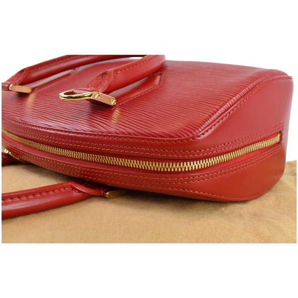 LOUIS VUITTON Jasmine Epi Leather Satchel Bag Red - Final Sale