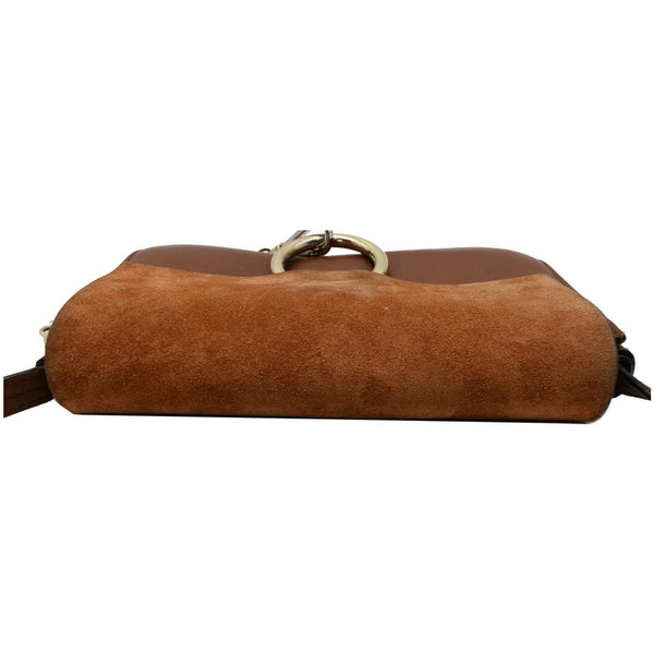 CHLOE Faye Small Suede Leather Shoulder Bag Brown