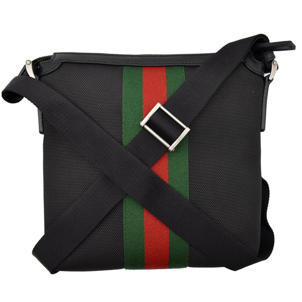 GUCCI Techno Canvas Web Messenger Bag Black 631195