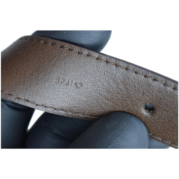 LOUIS VUITTON LV Initiales Dameir Ebene Belt Brown